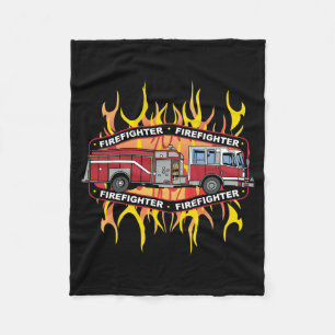 Couverture Polaire Camion de pompiers de sapeur-pompier