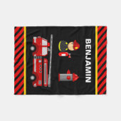 Couverture Polaire Camion de pompiers Pompiers (Devant (Horizontal))