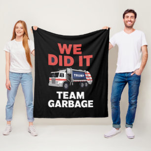 Couverture Polaire Camion poubelle Trump 2024 On a réussi Équipe poub