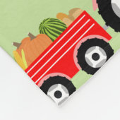Couverture Polaire Camion rouge produit de la ferme (Coin)