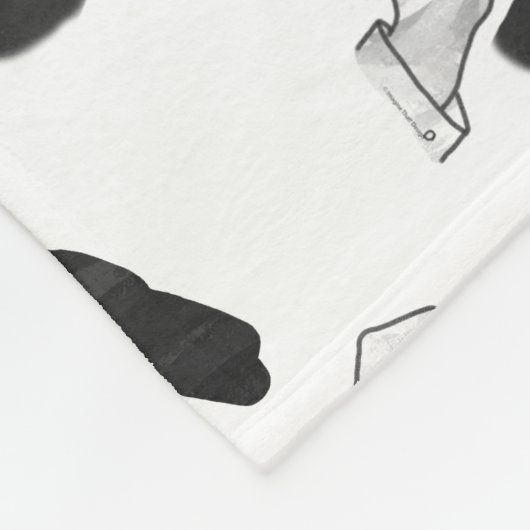 Couverture Polaire Camion Silhouette à la main (Coin)