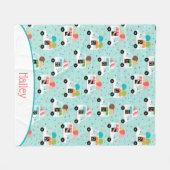 Couverture Polaire Camions à crème glacée Saupoudrant les filles Pers (Devant (Horizontal))