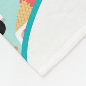 Couverture Polaire Camions à crème glacée Saupoudrant les filles Pers (Coin)