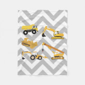 Couverture Polaire Camions de construction (Devant)