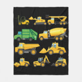 Couverture Polaire Camions Et Diggers Bâtiments (Devant)