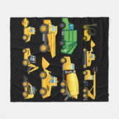 Couverture Polaire Camions Et Diggers Bâtiments (Devant (Horizontal))