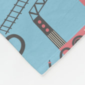 Couverture Polaire Camions rouges Pompiers Enfants Personnalisés (Coin)