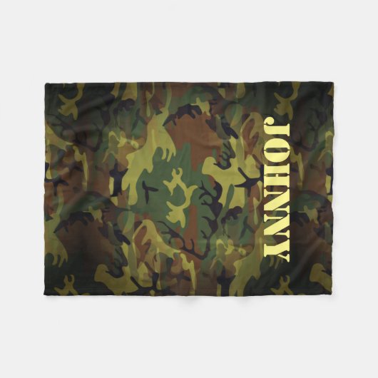 Couverture Polaire Cammo vert (Devant (Horizontal))