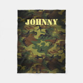 Couverture Polaire Cammo vert (Devant)