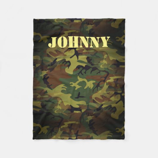 Couverture Polaire Cammo vert (Devant)