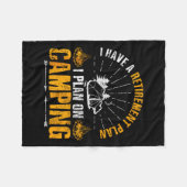 Couverture Polaire Camng Retirement Gift Funny Quote Outdoor Retired  (Devant (Horizontal))