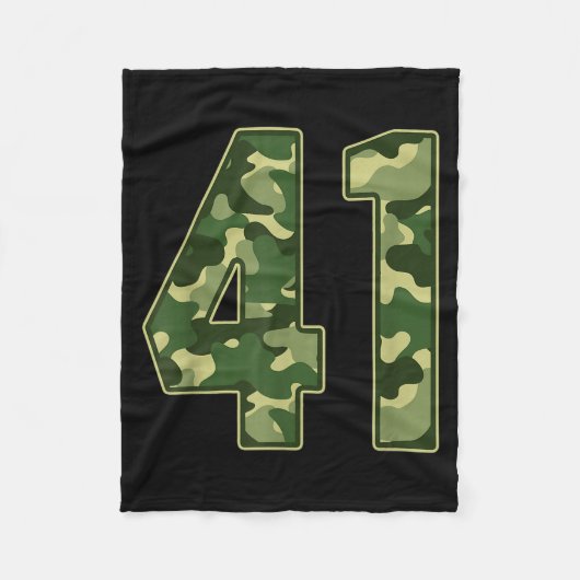 Couverture Polaire Camo #41 Jersey Number 41 Uniform Fan Favorite Pla (Devant)