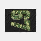 Couverture Polaire Camo #67 Jersey Number 67 Uniform Fan Favorite Pla (Devant (Horizontal))