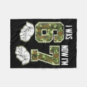 Couverture Polaire Camo 7 Ans Anniversaire J'avais 6 Ans Maintenant J (Devant (Horizontal))