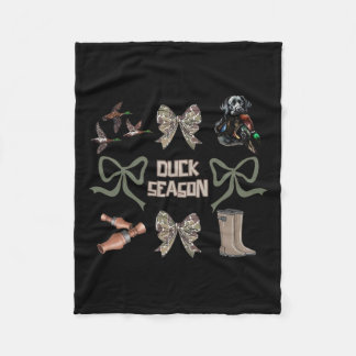Couverture Polaire Camo Coquette Bow Duck Saison Chasse-Canard Femmes