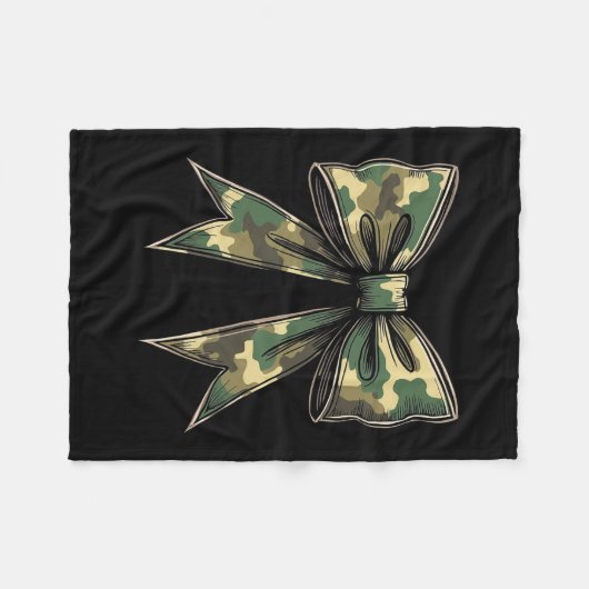 Couverture Polaire Camo Coquette Chasse au canard Camouflage 2 (Devant (Horizontal))