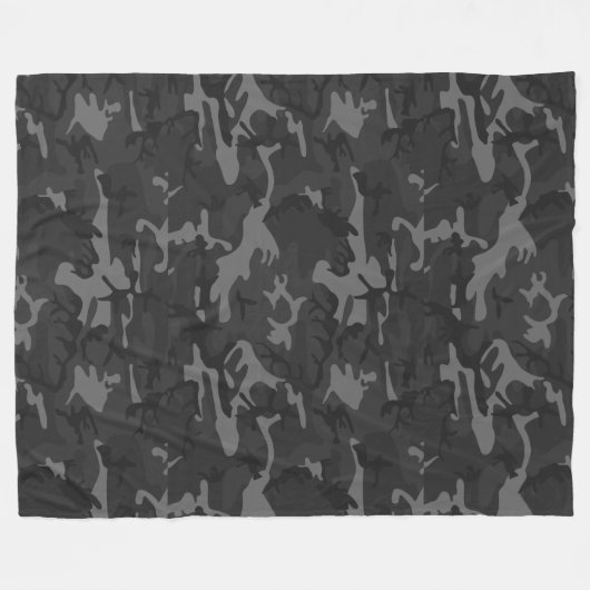 Couverture Polaire Camo de charbon (Devant (Horizontal))