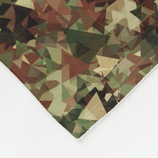 Couverture Polaire Camo géométrique (Coin)