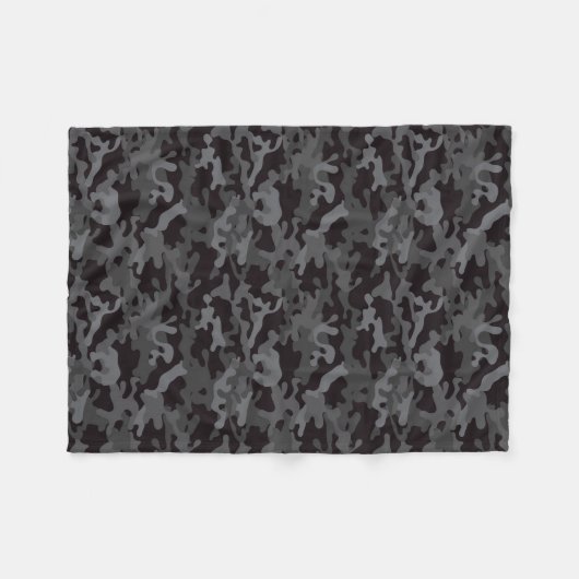 Couverture Polaire CAMO noir et gris  (Devant (Horizontal))