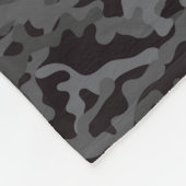 Couverture Polaire CAMO noir et gris (Coin)