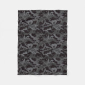 Couverture Polaire CAMO noir et gris  (Devant)