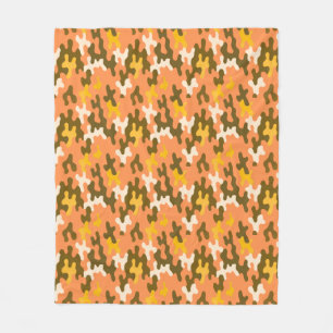 Couverture Polaire Camo orange