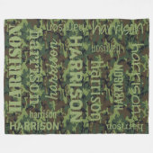 Couverture Polaire Camo Personnalisé (Devant (Horizontal))