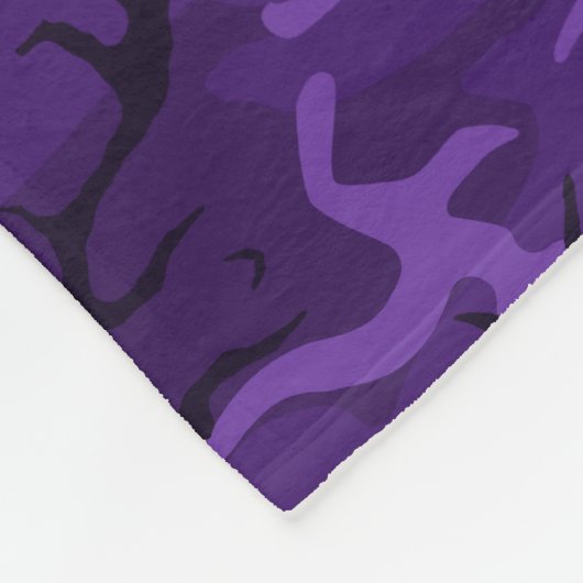 Couverture Polaire Camo pourpre foncé (Coin)