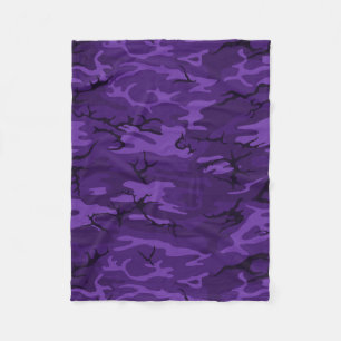 Couverture Polaire Camo pourpre foncé