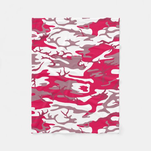 Couverture Polaire Camo rouge (Devant)