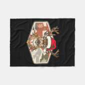 Couverture Polaire Camo Southern Local Boy Christmas Deer Hunting Xma (Devant (Horizontal))