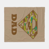 Couverture Polaire Camo Super Papa (Devant (Horizontal))