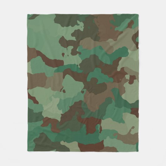 Couverture Polaire Camo vert (Devant)