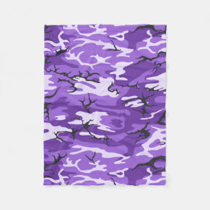 Couverture Polaire Camo violet