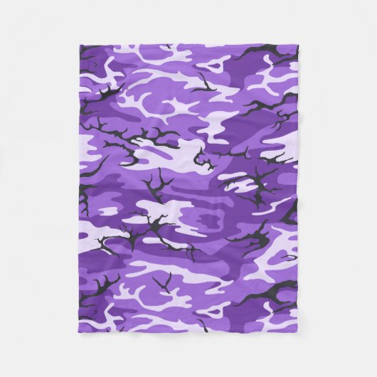 Couverture Polaire Camo violet (Devant)