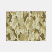 Couverture Polaire Camouflage 8 bits pour désert numérique / Camo (Devant (Horizontal))