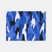 Couverture Polaire Camouflage bleu (Devant (Horizontal))