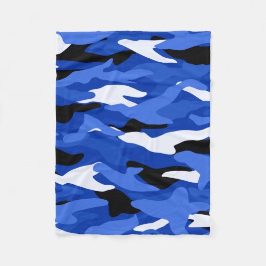 Couverture Polaire Camouflage bleu (Devant)