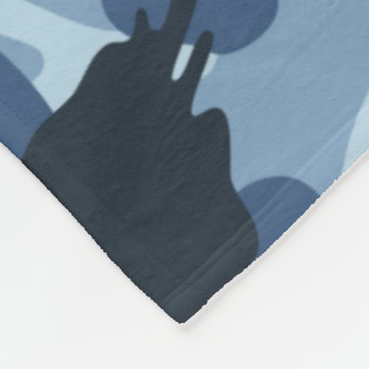 Couverture Polaire Camouflage bleu (Coin)