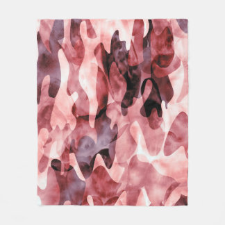 Couverture Polaire camouflage d'aquarelle Abstraite : teinture à crav