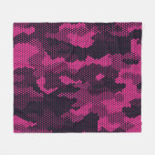 Couverture Polaire Camouflage hexagonal, texture militaire arrière - (Devant (Horizontal))