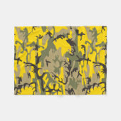 Couverture Polaire Camouflage jaune et vert, Militaire, Armée (Devant (Horizontal))