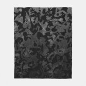 Couverture Polaire Camouflage moderne Camo-noir et gris foncé (Devant)