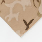 Couverture Polaire Camouflage Motif, Tan du désert et Brown (Coin)