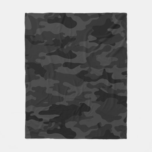 Couverture Polaire Camouflage noir (Devant)