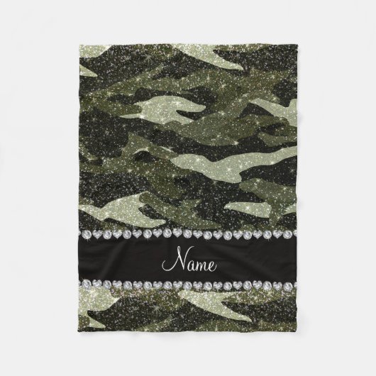 Couverture Polaire Camouflage nommé personnalisé de parties (Devant)