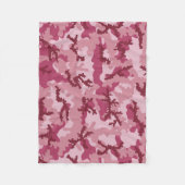 Couverture Polaire Camouflage rose (Devant)