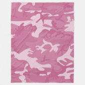 Couverture Polaire Camouflage Rose (Devant)