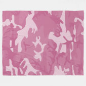 Couverture Polaire Camouflage Rose (Devant (Horizontal))