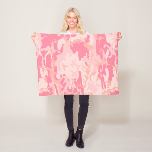 Couverture Polaire Camouflage rose, Armée (En situation)